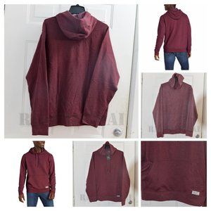RED NWT Men’s Fleece Pullover Hoodie Eddie Bauer